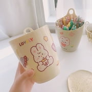 Wall Marker Pen Holder Coloring Pen Makeup Brush Storage Box Wall Mounted Rubbish Bin for Home Kitchen