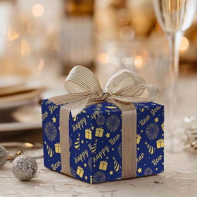 Dvkptbk Christmas and NewYear Decorative Gift Wrapping Paper Party Gathering Handmade DIY Gift Box Wrapping Paper Christmas Decorations