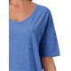thumbnail image 5 of Camisón de mujer INSPIRE CHIC, camiseta de noche con cuello en V, camisón cómodo y oversized, talla XL, azul, 5 of 6