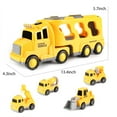 thumbnail image 3 of Esaierr 3-5Y Baby Toddler Large Double Storage Truck Toys Music & Lights Construction Car Toys Inertia Car Boy Toys, 3 of 5