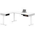 thumbnail image 2 of Bestar Pro-Vega L Shaped Adjustable Standing Desk in White and Black, 2 of 7