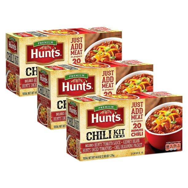 3 Pack Hunt S Chili Kit 44 8 Oz Walmart Com Walmart Com