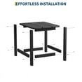thumbnail image 6 of Towallmark Square HDPE Outdoor Side Table, Durable Adirondack Patio End Table, Weather Resistant & Easy To Assemble, For Beach Porch (Black), 6 of 7