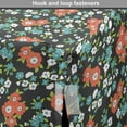 thumbnail image 4 of Spring Dog Crate Cover, Vintage Floret Pattern with Flowers Blossom on Dark Backdrop, Easy to Use Pet Kennel Cover Small Dogs Puppies Kittens, 7 Sizes, Charcoal Grey Multicolor, by Ambesonne, 4 of 6