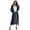 Dark Blue, variant on Lavaport Women Long Sleeve Open Front Cardigan Loose Knitting Long Shirt
