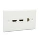 thumbnail image 3 of 1 Port Cat6 Keystone Wall Plate, ABS RJ45 Ethernet Jack HD Multimedia Interface Ethernet Wall Plate Corrosion Free Connection For Computers For HDTV, 3 of 8