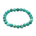 thumbnail image 2 of Stabilized Turquoise Bracelet - 8mm Beaded Stretch Bracelet and Healing Stones, 2 of 5