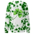 thumbnail image 4 of ICHUANYI St. Patrick's Tees for Women Women's Fashion Casual Round Neck Long Sleeve Printed T-Shirt Top, 4 of 5