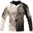 thumbnail image 4 of Sudadera con capucha con estampado 3D de lobo para hombre, moda de primavera y otoño, unisex, informal, chaqueta, ropa de calle, abrigo, 4XL, 4 of 5