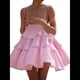thumbnail image 2 of Vestido de Verano para Mujer, Minivestido Corto Holgado Sin Mangas con Tirantes Finos Ajustables Rosa L, 2 of 8