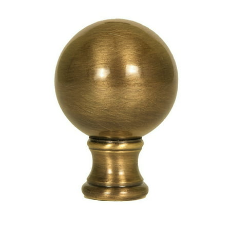 Sphere Finial Antique Brass 1.75