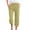Green, variant on cllios Clearance Under $5 Womens Plus Size Cotton Linen Capris Pants Summer Elastic Waist Pant Loose Fit Comfy Drawstring Trousers Lightweight Palazzo Pants
