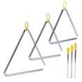 thumbnail image 1 of ESTINK Ensemble d'Instruments de Percussion à Main Triangle 3 Pcs 6 Po 7 Po 8 Po pour Jouer, Ensemble d'Instruments Triangle, Triangle de Percussion à Main, 1 of 8