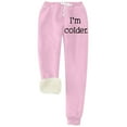 thumbnail image 2 of Symoid Womens Sweatpants, Casual Fleece with Pockets Sweat Pants Drawstring Joggers Pink ,L, 2 of 3