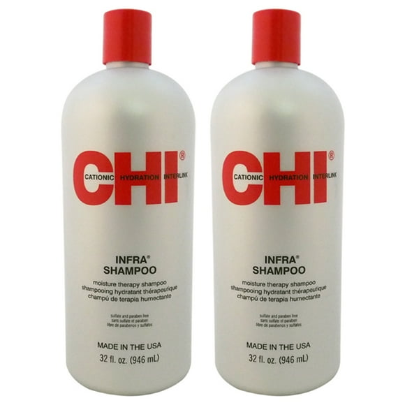 Champú Moisture Therapy Infra de CHI para unisex - Champú de 32 oz - Paquete de 2 CHI CHI Champú 32 oz