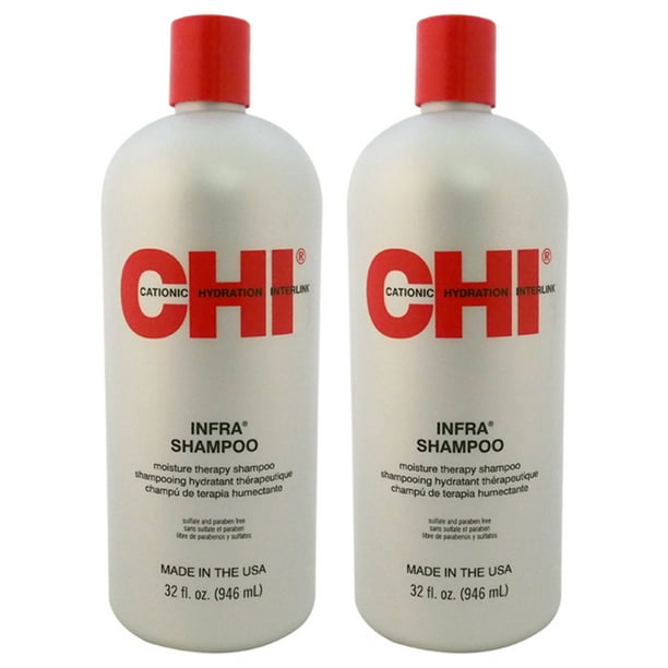 Champú Moisture Therapy Infra de CHI para unisex - Champú de 32 oz - Paquete de 2 CHI CHI Champú 32 oz