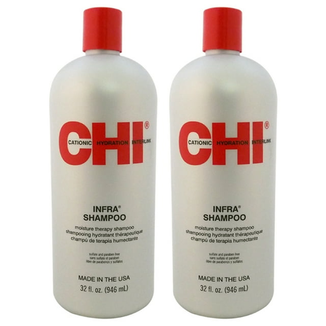Champú Moisture Therapy Infra de CHI para unisex - Champú de 32 oz - Paquete de 2 CHI CHI Champú 32 oz