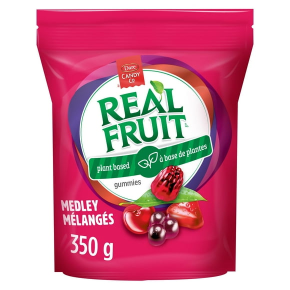 REALFRUIT Gummies Medley Candy, Dare Real Fruit, 350 g