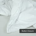 thumbnail image 5 of ROYALE White Duvet Cover King Size - Washed Duvet Cover Set, 3 Piece Double Brushed Duvet Covers with Button Closure - 1 Duvet Cover 104x90 inches and 2 Pillow Shams - Comforter Cover, 5 of 8