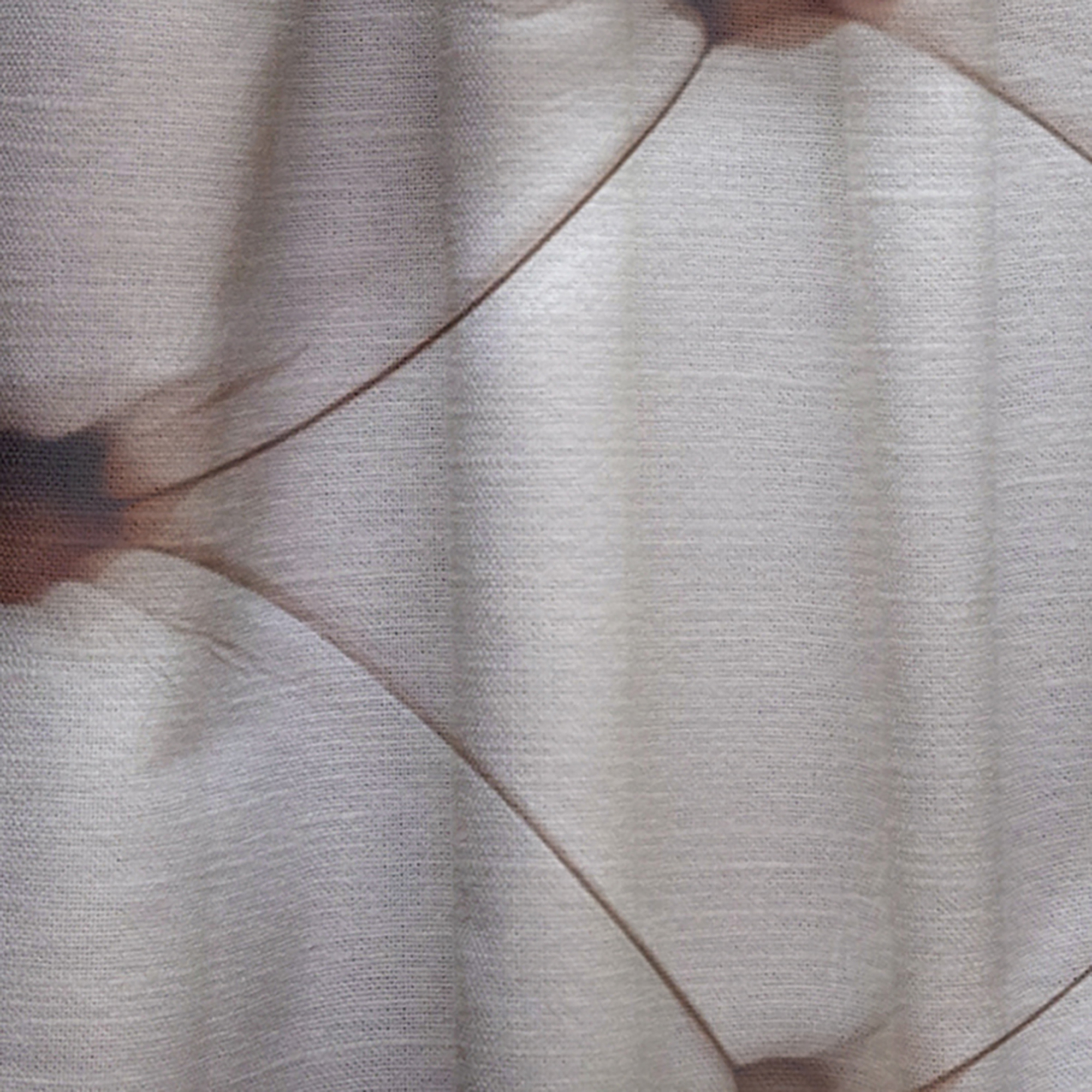 Designart 'Close Up Diamond Shaped Leather Couch' Modern & Contemporary Curtain Panel