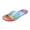 Multicolor, variant on Women's New Summer One-line Flat Clear Jelly Candy Beach Slippers Summer Sandals Pink 36
