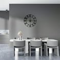 thumbnail image 6 of Sorbus Large Metal Numerical Wall Clock for Living Room Decor (Black, 16" Diameter), 6 of 7