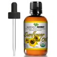 thumbnail image 1 of ACEITE DE SEMILLA DE GIRASOL Mayan's Secret - Tamaño de 4 oz | Todo natural, prensado en frío, orgánico por USDA, alto contenido de linoleico | Lo mejor para pieles y rostros grasosos propensos al a, 1 of 1