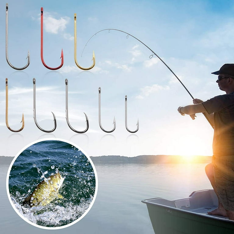 Fishing Hooks Bobbers Freshwater Tackle Kit 215pcs Fishing Gear Tackle Box Include Fishing Hooks, Fishing Weights, Bobbers for Fishing, Beginners