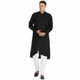 thumbnail image 1 of Men's Indian Linen Bollywood Achkan Pathani Kurta Style Pajama Set, 1 of 3