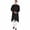 Black, variant on Mens Designer Wear Indian Linen Bollywood Achkan Pathani Style Kurta Pyjama Set