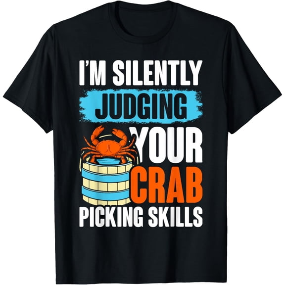 Funny Blue Crab Feast Chesapeake Bay Maryland Crabbing Men T-Shirt