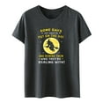 thumbnail image 3 of SNOWSONG Shirts for Women, Graphic Tees for Women Funny Halloween Print Short Sleeve Crew Neck T Shirts Cute Tops for Women Trendy, Halloween Tshirts, Plus Size Shirts Dark Gray 2XL, 3 of 6