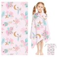thumbnail image 2 of CSChome Towel Hidden Buckle Design Portable Kids Bath Towel Superfine Fiber Cartoon, 2 of 6