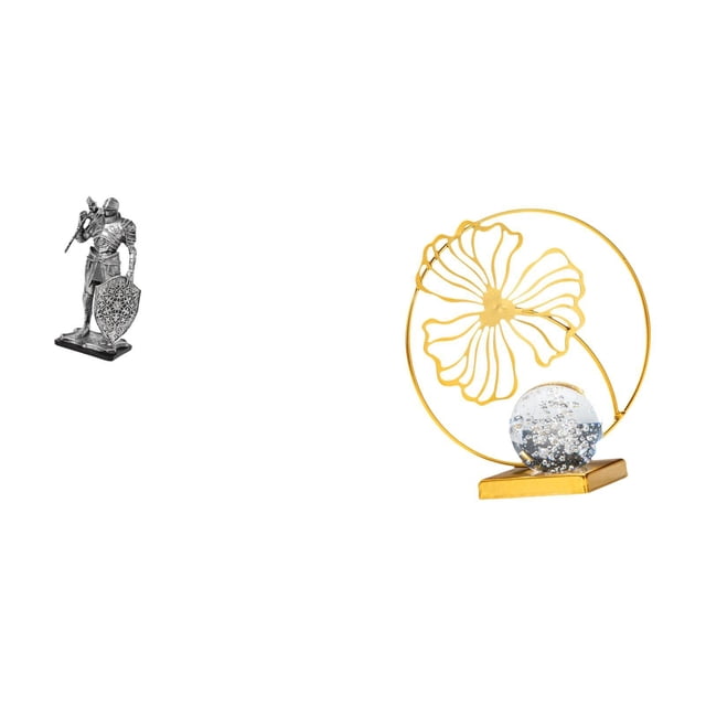 Figura De Hoja De Caballero De Resina Nórdica, Escultura Abstracta De Arte De Hierro, Adorno Decorativo Para Escritorio, Armario, Mesa De Oficina, Estantería, Entrada, Dormitorio, Regalo
