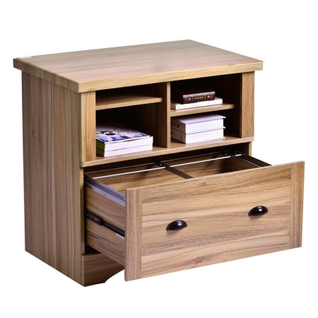 Topcobe Locking File Cabinet Wooden Filing Cabinet With Two