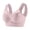 Pink, variant on Gymayou Womens Seamless Sports Bras No Underwire Mesh Breathable Full Coverage Support Yoga Running Bras Beige L