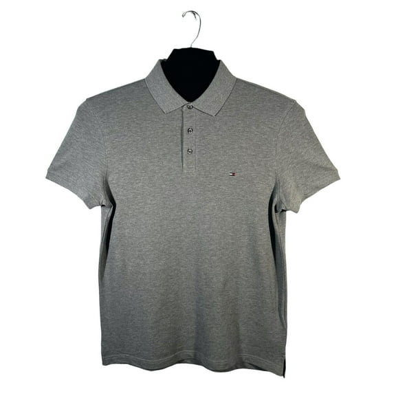 Tommy Hilfiger Men's Cotton Polo Shirt Size 3XL Heather Gray Slim Fit
