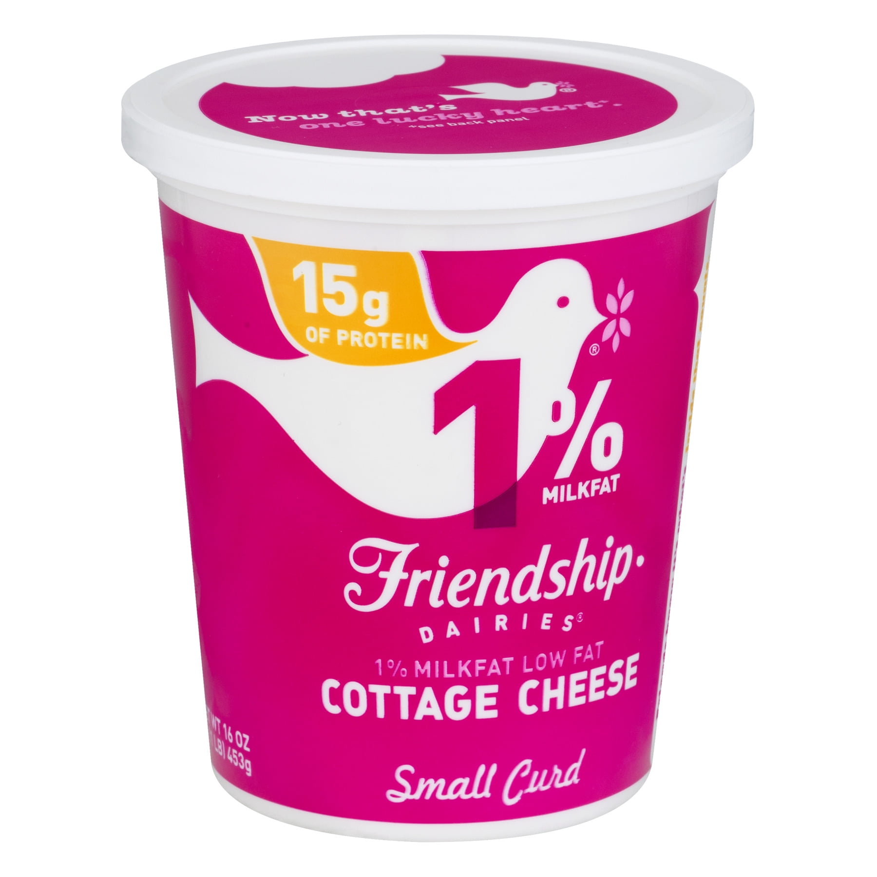 Friendship Dairies 1 Milk Fat Low Fat Small Curd Cottage Cheese