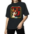 thumbnail image 2 of Mommy Kissing Krampus Holiday Humor Women's T-shirt, 2 of 3