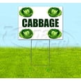 thumbnail image 2 of Cabbage (18" X 24") Yard Sign, Quantity Discounts, Multi-Packs, Includes Metal Step Stake, Bandit Sign, 2 of 4