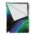 thumbnail image 2 of Polar Bear Soft Flannel Fleece Blanket, Aurora Borealis Mountains of Ice Crystals Psychedelic Nordic Bears Silhouettes, Cozy Plush for Indoor and Outdoor Use, 70" x 90", Multicolor, by Ambesonne, 2 of 5