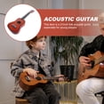 thumbnail image 4 of 21inch Acoustic Guitar Mini Guitar Musical Instrument Wooden Craft for Beginner Children (Coffee), 4 of 5