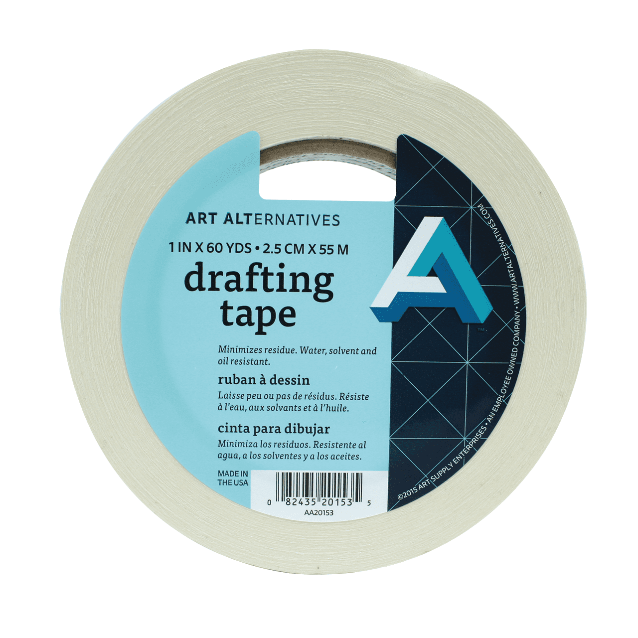 Art Alternatives Drafting Tape, 1" x 60 yds. Roll
