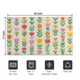 thumbnail image 5 of Pioneer Flower Floral Print Pattern Door Rugs,Washable Non Slip Door Mats Indoor,Decorative Door Mats,Entry Mat Indoor for Entrance,Bedroom,Kitchen,Bathroom,17"x30", 5 of 6
