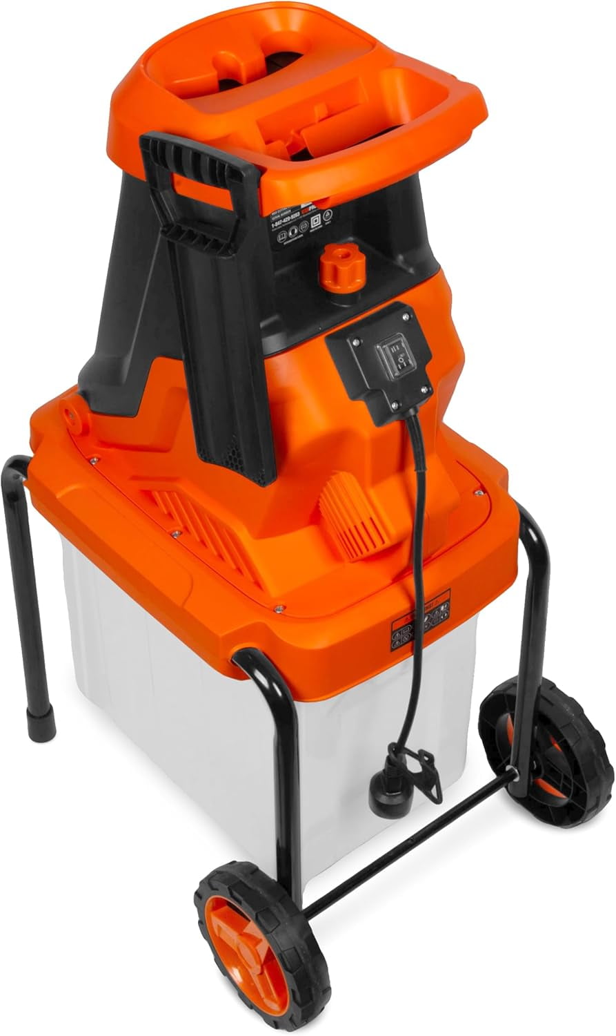 Electric Wood Chipper and Shredder, 15-Amp with 13-Gallon Enclosed Collection Bin (41130)