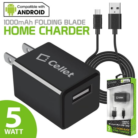 Cellet Lg Chocolate - Cellet TUMICRO UL Certified 5Watt Home and Travel Wall Charger for LG K20 V, K20 Plus, K30, K4 Optimus Zone 3, Rebel, K8 (2018), zone 4, Tribute Dynasty, LX-290, 290c, Phoenix 3, Fortune Risio 2