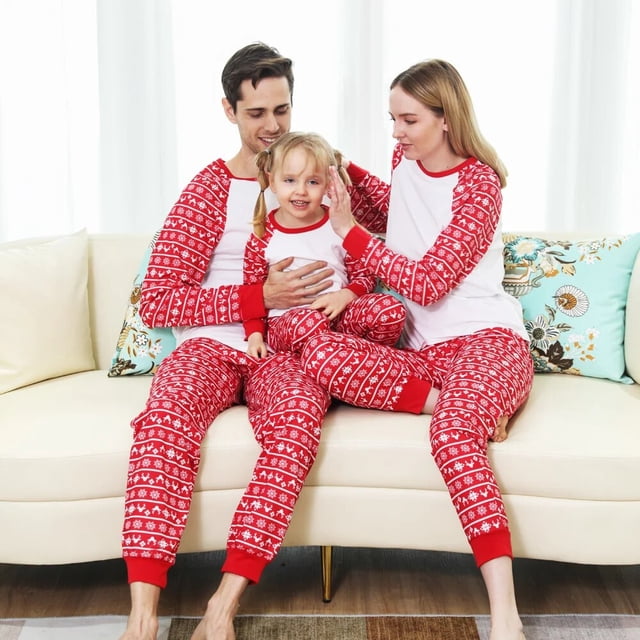Juego de pijamas familiares de invierno, ropa de dormir a juego para casa, mamá y yo, aspecto familiar, 2021