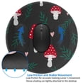 thumbnail image 4 of Disketp Amanita Mushroom Small Mouse Pad 7.9x7.9 Inches,Washable Round Mousepad For Office Laptop Computer,Non-Slip Rubber Base Mouse Pads For Wireless Mouse, 4 of 8