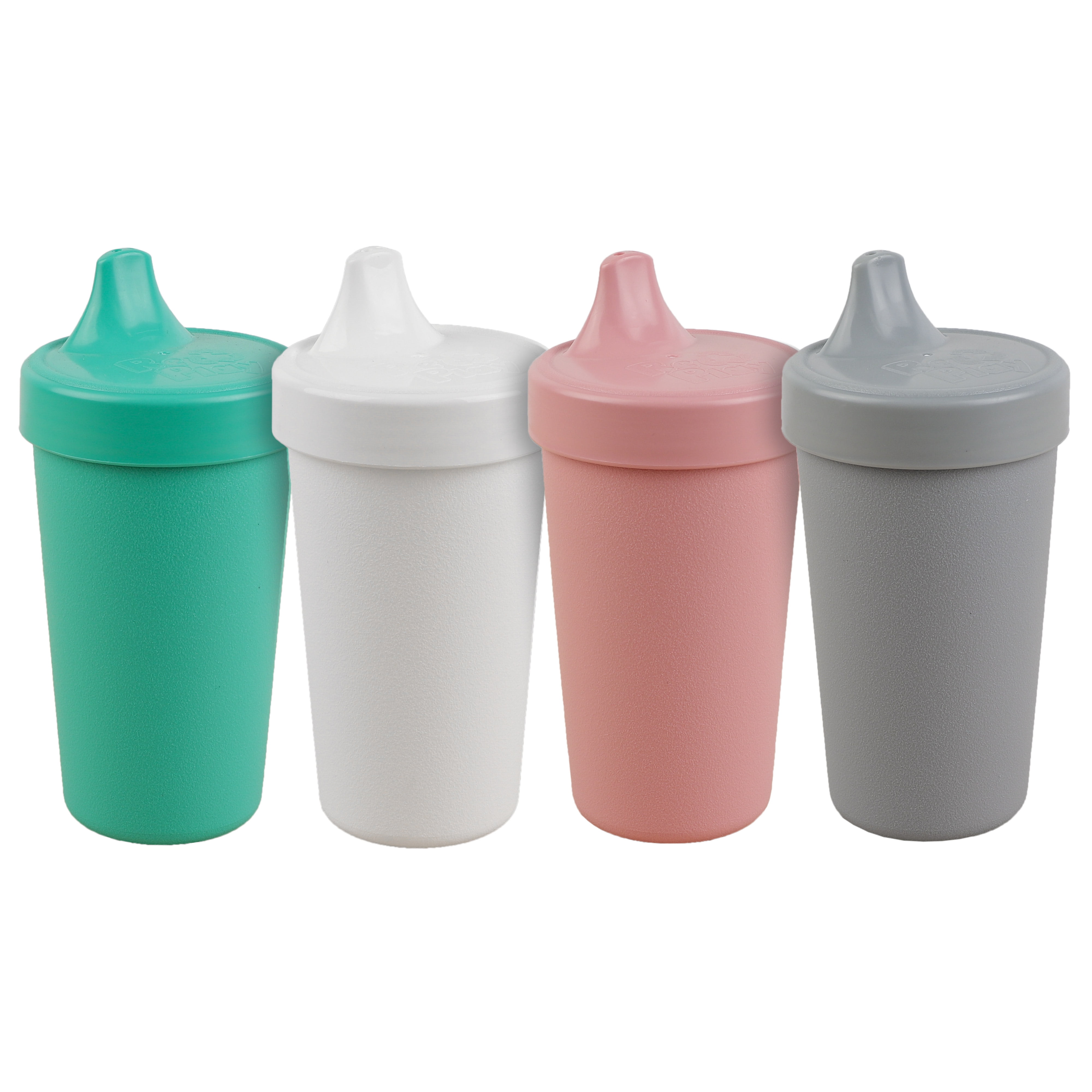 Re-Play Made in The USA 4pk No Spill Sippy Cups for Baby, Toddler, and Child  Feeding - Aqua, Blush, White, Grey (Fresh+) 