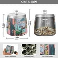 thumbnail image 2 of Yayeee Ashtray with Lid for Cigarette Smokeless Stainless Steel Home Ash Holder, Pink Door, 2 of 7